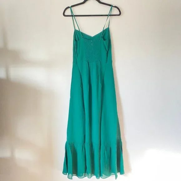 Reformation Emersyn Dress in Emerald - Picture 6 of 9